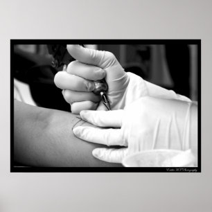 Ein Künstler am Arbeitsplatz Poster