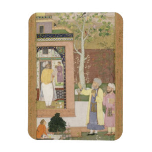 Ein Künstler, der den Innenraum eines Garten pavi Magnet