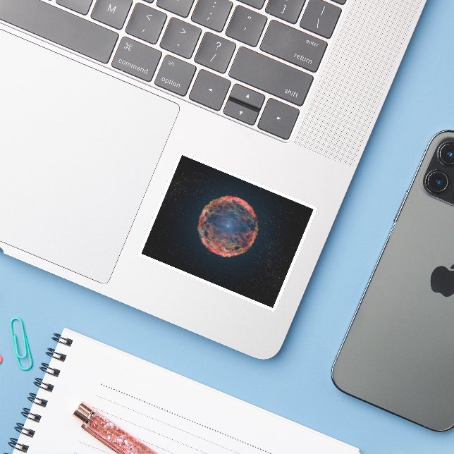 Ein Künstler Eindruck von Supernova 1993j. Aufkleber (Laptop mit iPhone)