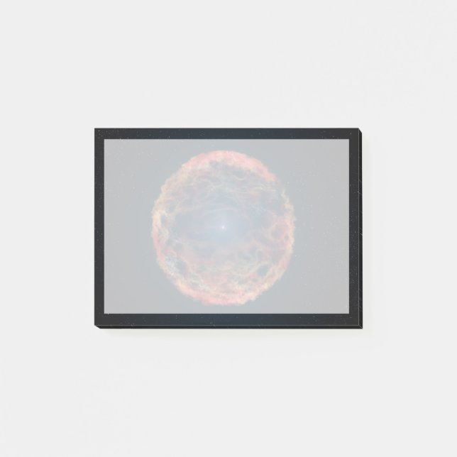 Ein Künstler Eindruck von Supernova 1993j. Post-it Klebezettel (Vorderseite)
