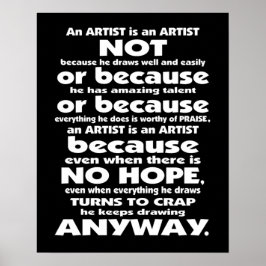 Ein Künstler ist... Poster