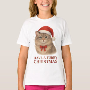Ein kuscheliges Weihnachten süße Santa Sibirische T-Shirt