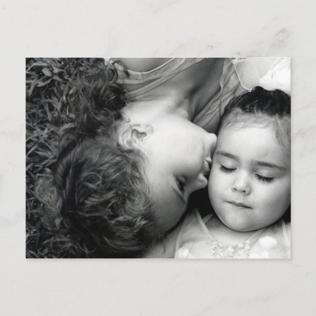 Ein Kuss für die Postkarte (Vorderseite)