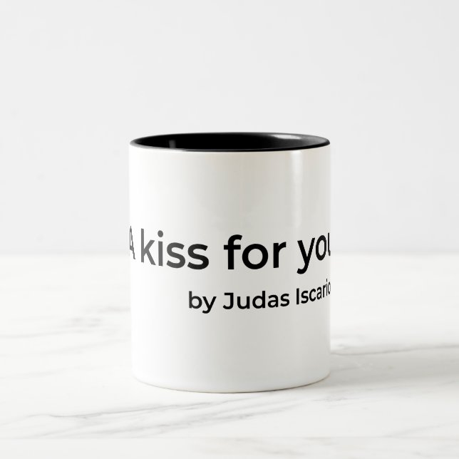 Ein Kuss für Sie von Judas Zweifarbige Tasse (Mittel)
