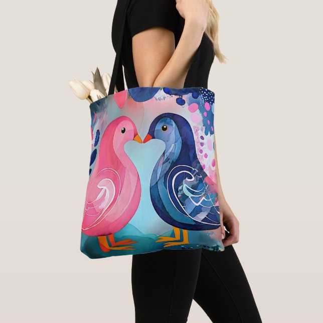 "Ein Kuss in Feathers" Glücklicher Valentinstag (Von Nahem)