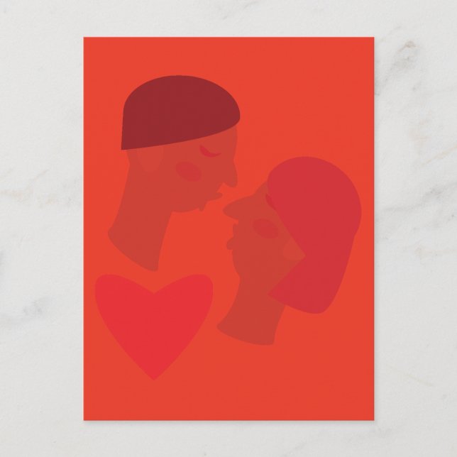 Ein Kuss Postkarte (Vorderseite)