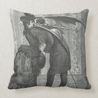 Ein Kussviktorianischer/gotischer Winged Vampire Kissen