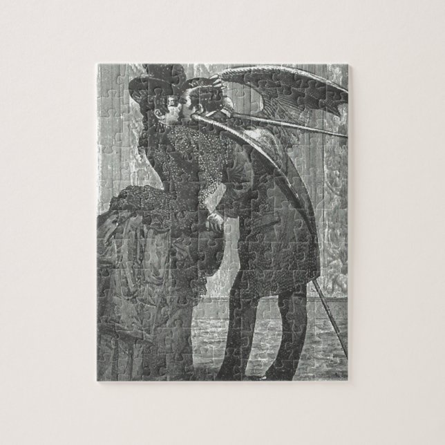 Ein Kussviktorianischer/gotischer Winged Vampire Puzzle (Vertikal)