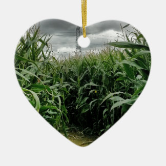 Ein Labyrinth von Mais Keramikornament