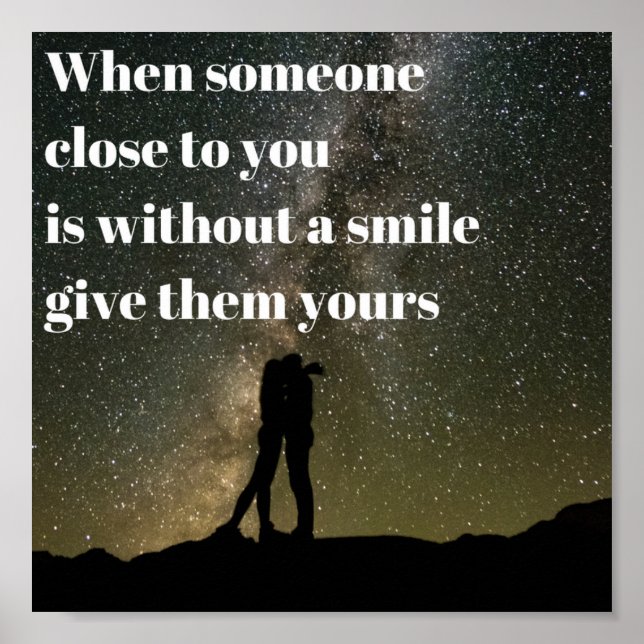 Ein Lächeln Poster (Vorne)