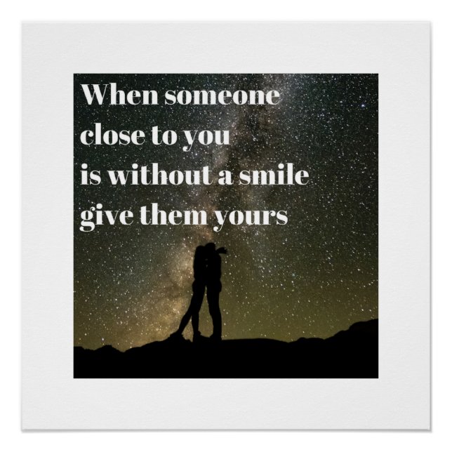 Ein Lächeln Poster (Vorderseite)