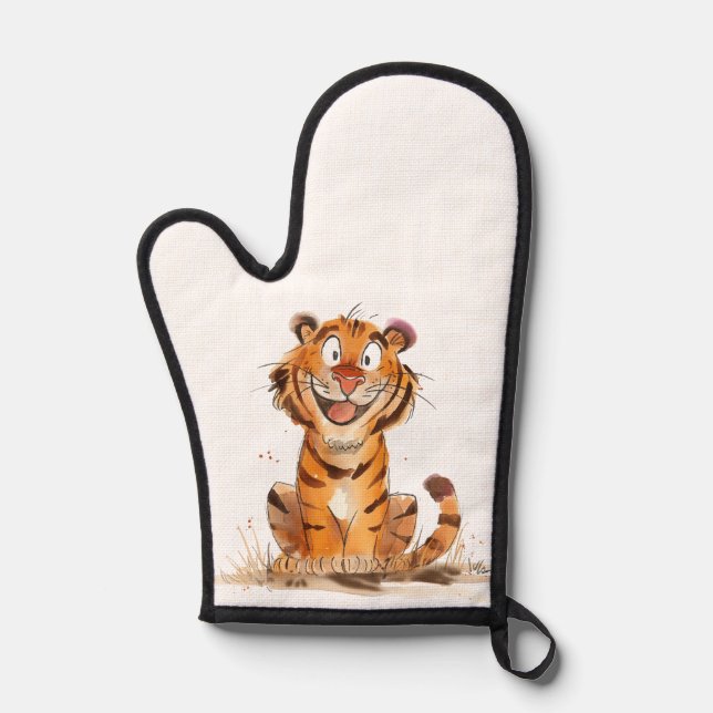 Ein Lächeln Tiger Ofenhandschuh (Vorderseite)