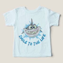 Ein lächelnder Hai im Cartoon-Stil - Lächeln Sie i