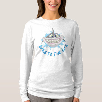 Ein lächelnder Hai im Cartoon-Stil - Lächeln Sie i T-Shirt