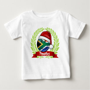 Ein lächelnder Weihnachtsstil der südafrikanischen Baby T-shirt