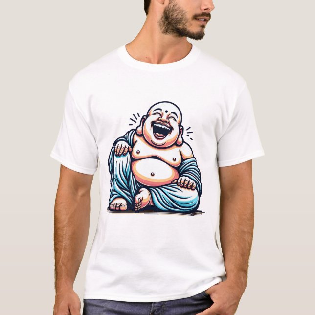 Ein lachender Buddha T-Shirt (Vorderseite)