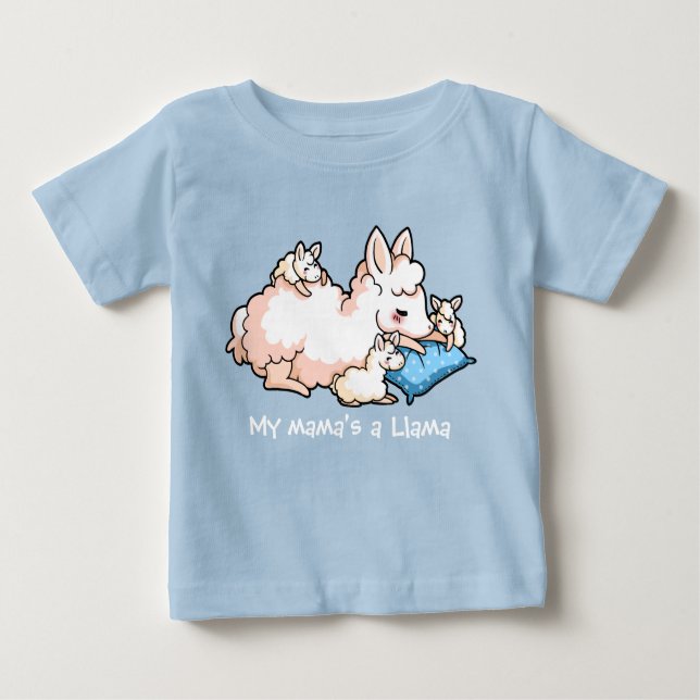 Ein Lama meiner Mutter Baby T-shirt (Vorderseite)