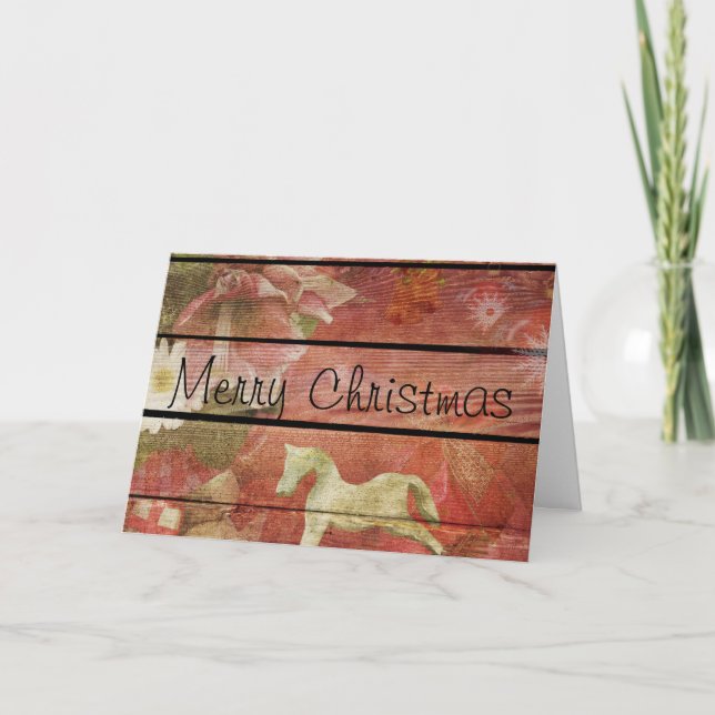 Ein Land frohe Weihnachts-Grußkarte Feiertagskarte (Vorderseite)