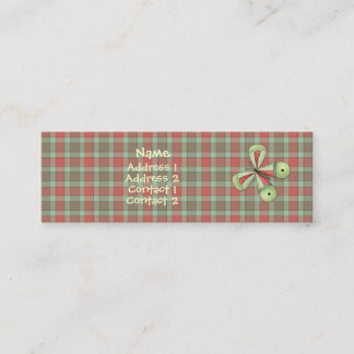 Ein Land-Garten-Schmetterling Profilecard Mini Visitenkarte