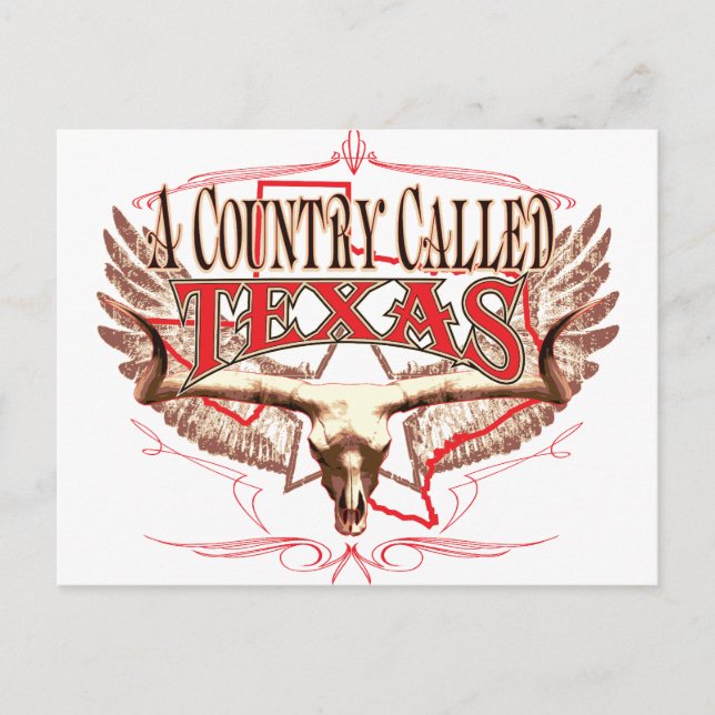 Ein Land namens Texas Postkarte (Vorderseite)