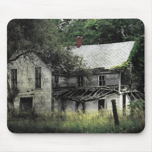 Ein ländliches Missouri-Abandoned House Mousepad (Vorne)