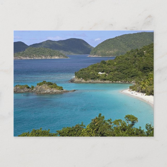 Ein landschaftliche von Caneel Bay von einer Straß Postkarte (Vorderseite)