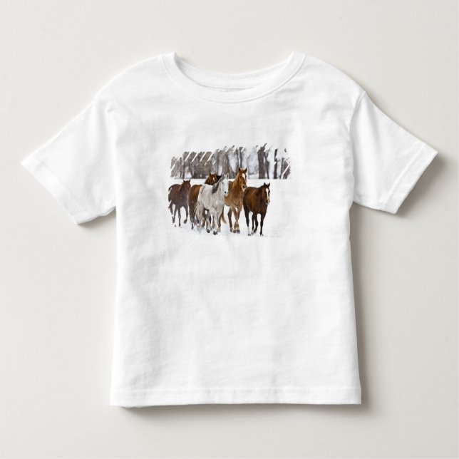 Ein landschaftlicher Winter Kleinkind T-shirt (Vorderseite)
