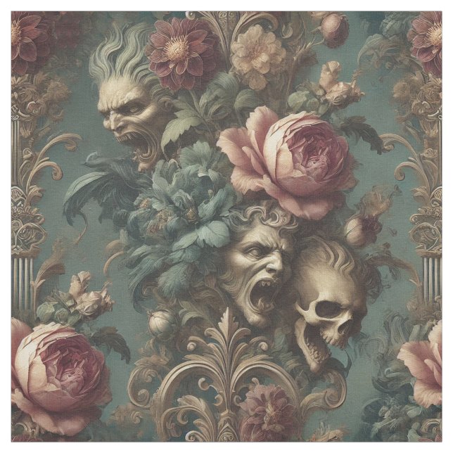 Ein langer Weg aus dem Schmerz - Gotische Äußerung Stoff (Muster)