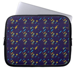 Ein Laptop-Schutzbeutel mit einem lebendigen geome Laptopschutzhülle
