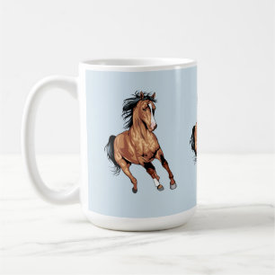 ein laufendes Waldpferd Kaffeetasse