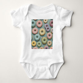 Ein Launiger Pastell-Donut-Traum Baby Strampler