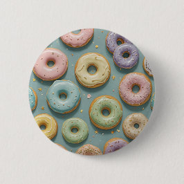 Ein Launiger Pastell-Donut-Traum Button