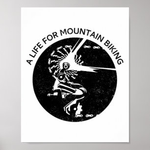 Ein Leben Für Mountainbiking (Fahrradfahrer Radfah Poster