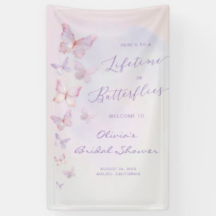 Ein Leben im Brautparty der Schmetterlinge willkom Banner