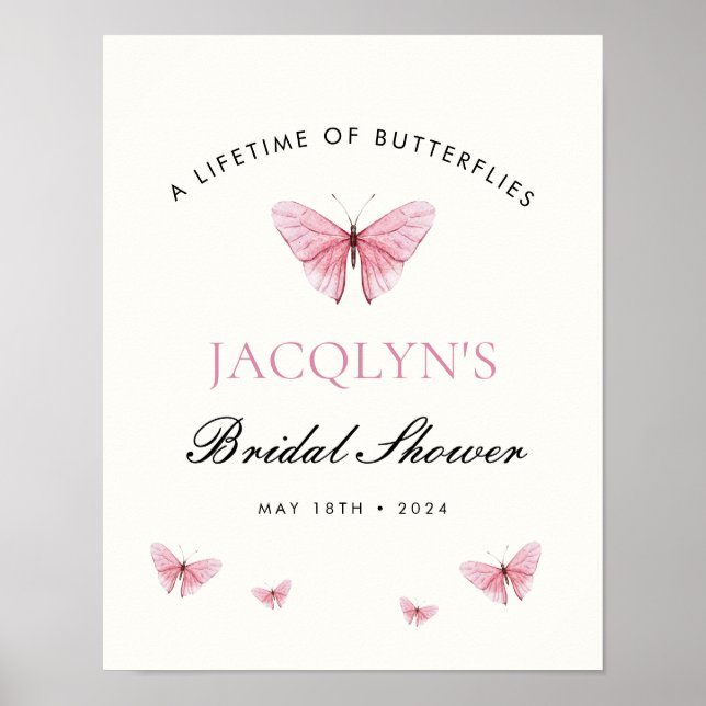 Ein Leben in Buttterflies Jacqlyns Poster (Vorne)