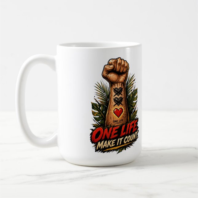 Ein Leben  Kaffeetasse (Links)