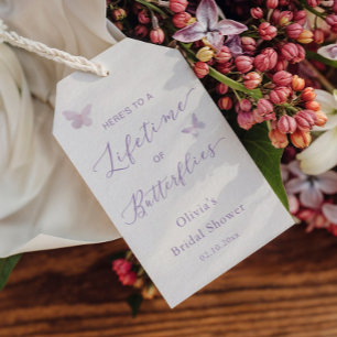 Ein Leben lang Schmetterlinge Brautparty-Geschenk Geschenkanhänger