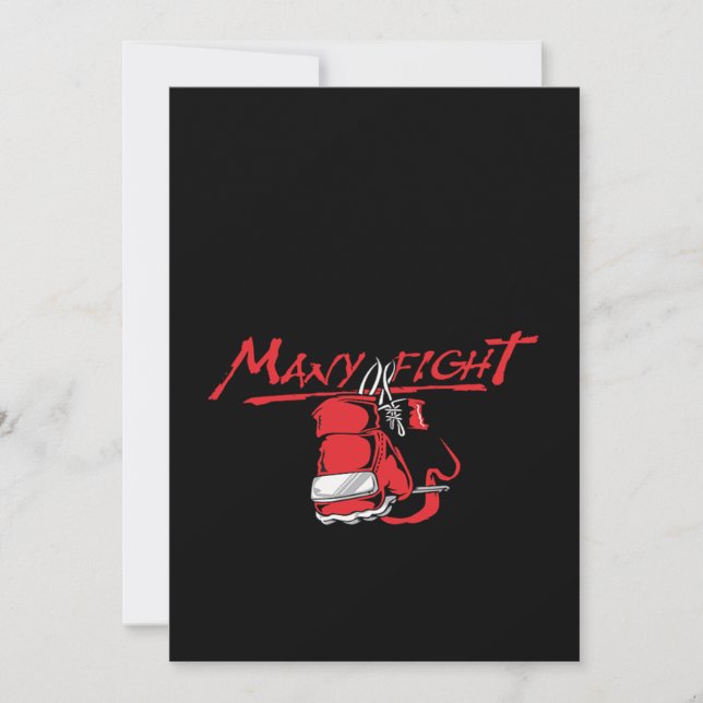 Ein Leben viele Kämpfe Einladung (Vorderseite)