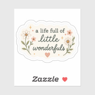 Ein Leben voller kleiner Wunder Sticker – Cozy Ae