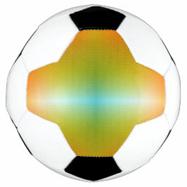 Ein lebendiger Fußball mit einem Farbverlaufsmuste