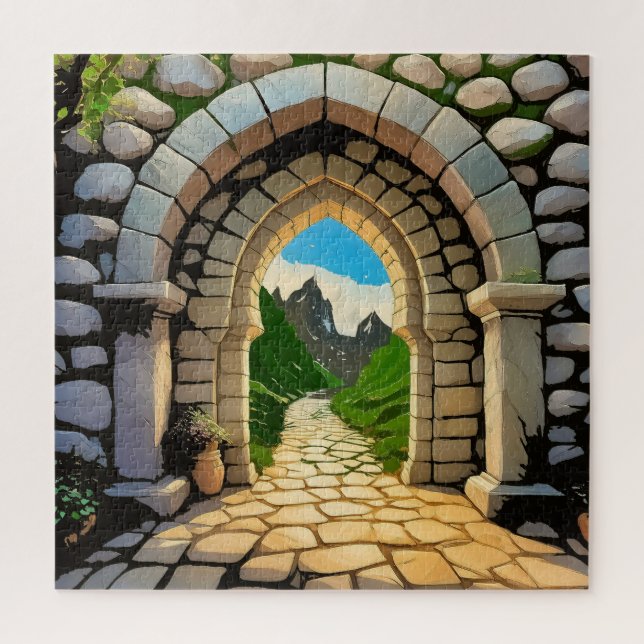 Ein lebendiger Steinbogen Puzzle (Vertikal)