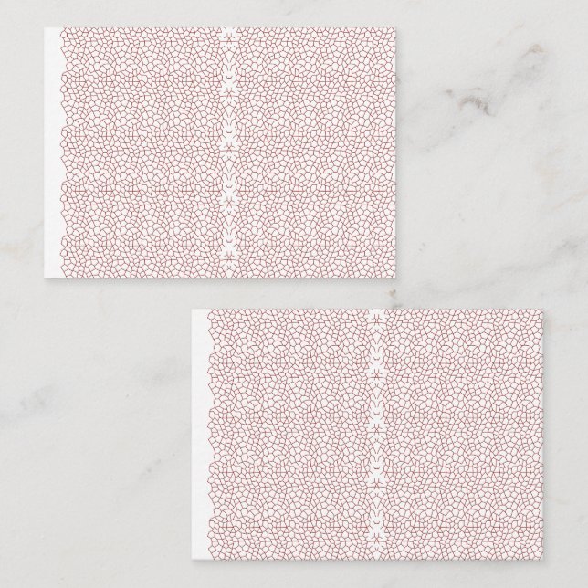 Ein lebendiger Teppich mit einem faszinierenden ge Terminkarte (Vorne/Hinten)