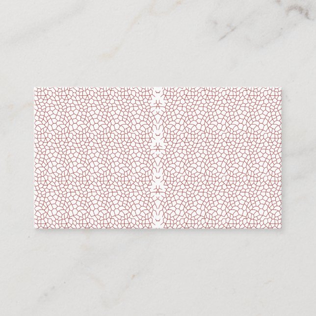 Ein lebendiger Teppich mit einem faszinierenden ge Visitenkarte (Vorderseite)