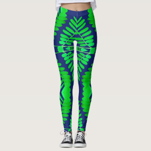 Ein lebendiges Blätter Muster "Ratti_Creative_Arts Leggings