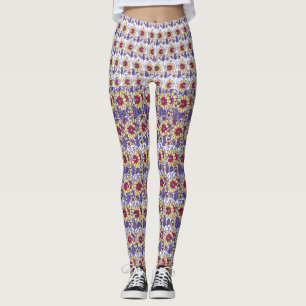Ein lebendiges Design mit gelben und orangefarbene Leggings