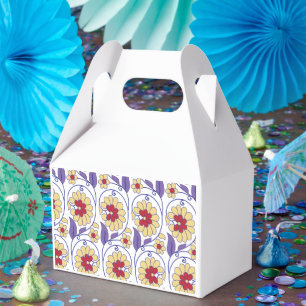 Ein lebendiges Design mit gelben und orangen Kreat Geschenkschachtel