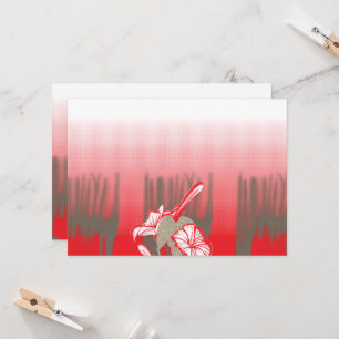 Ein lebendiges Grafikdesign mit einem roten, gemus Einladung