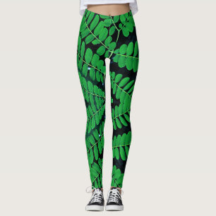 Ein lebendiges grünes abstraktes "Ratti_Creative_A Leggings