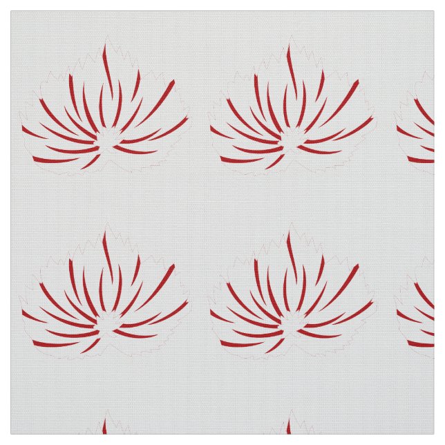 Ein lebendiges rot-schwarzes Blumendesign mit Stoff (Muster)