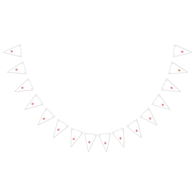 Ein lebendiges rotes Grafikdesign mit fett, abstr. Wimpelkette (Alle)